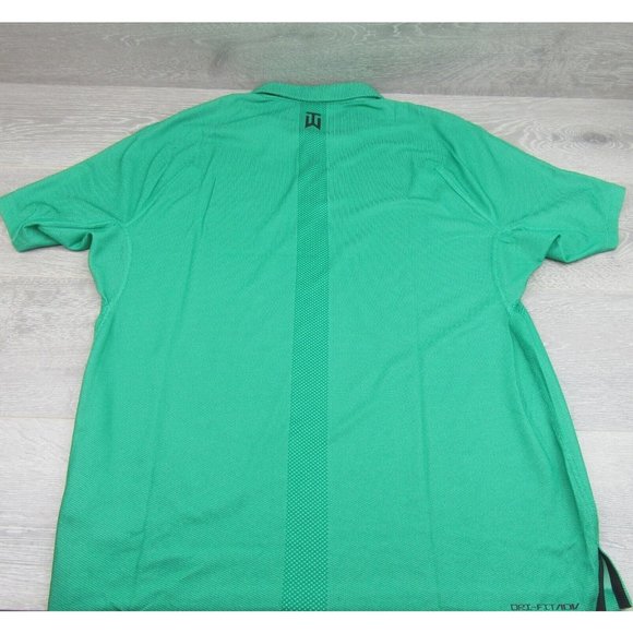 Nike Dri-FIT ADV Tiger Woods Golf Polo Shirt Mens Size Large Green NEW - Picture 6 of 14